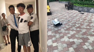 Cãi nhau với người yêu, người đàn ông ngoại quốc ném cả lò vi sóng từ tầng 38 xuống khiến mọi người hoảng sợ