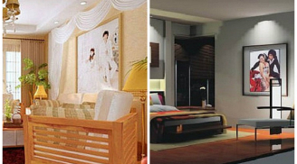 Treo ảnh cưới để vợ chồng sống với nhau tới đầu bạc răng long, bên nhau trọn đời