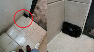 Thấy chiếc bàn chải để trong góc nhà vệ sinh, người đàn ông cầm lên thì phát hiện bí mật khó ngờ