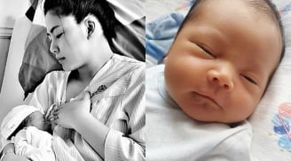 Ca sĩ Ngọc Hiền công khai mặt con trai sau sinh 6 ngày