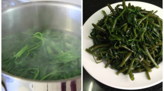 Luộc rau kiểu này khiến rau vàng, nhạt vị chẳng ai buồn đụng đũa