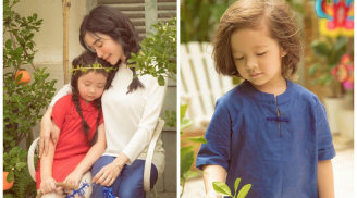 Ngắm bộ ảnh đón Tết Trung thu của 2 thiên thần nhỏ nhà Elly Trần, dân mạng phát hiện ngay điều 'lạ'