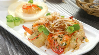 Gỏi bưởi tôm thịt đơn giản, lạ miệng chỉ trong tích tắc, vụng mấy cũng làm ngon ơ