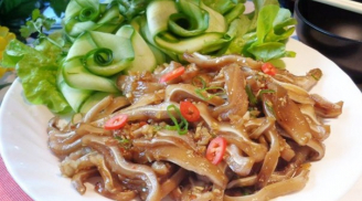 Dùng phần giòn nhất của con lợn để xào sả ớt, chồng gật gù khen ngon, càng ăn càng nghiện