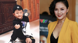 Chỉ tạo dáng ''sương sương'' cho mẹ chụp, con trai Thu Quỳnh nhận cơn mưa lời khen vì quá đáng yêu