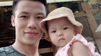 Con gái Quế Ngọc Hải bập bẹ nói 'papa', cư dân mạng đồng loạt 'thả tim' vì quá đáng yêu