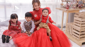 Hải Băng tung bộ ảnh đón giáng sinh bên 3 thiên thần nhỏ cùng tuyên bố về chuyện sinh con gây chú ý