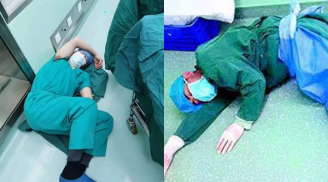 Bác sĩ mệt lả rồi nằm vật ra sàn sau khi thực hiện 4 ca Shbet888 tiền thưởng cực khủng liên tiếp