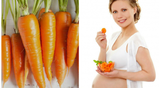 Mẹ bầu ăn cà rốt giúp bé khỏe mạnh, tăng cường hệ miễn dịch, giảm bệnh khi giao mùa
