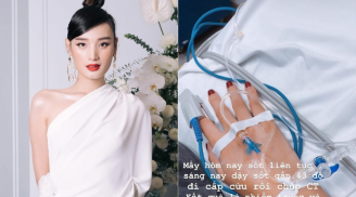Lê Thúy sốt 43 độ, nhập viện cấp cứu gấp vì bị nhiễm trùng và viêm ống dẫn thận