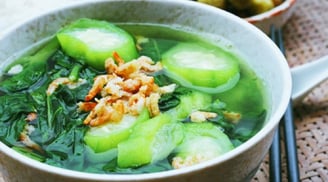 Cuối tuần thiết đãi cả nhà với món mướp nấu tôm ai ăn cũng tấm tắc khen