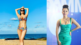Khánh Thi khoe body mướt mát với bikini, gây sốc với số cân nặng hiện tại