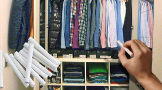 Bỏ 1 viên phấn bảng vào tủ quần áo, sáng ra ai cũng bất ngờ vì điều này