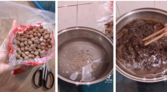 Cô gái trổ tài làm trân châu nhưng 'khóc thét' khi thấy thành quả khiến dân mạng cười chảy nước mắt