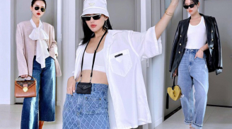 Học 'Cô em trendy' Khánh Linh cách mix các loại quần jeans tôn chân và sang chảnh