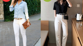 Mẫu quần jeans trắng chị em đừng mua vì vừa phí tiền mặc lên lại kém sang vô cùng