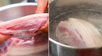 Nhiều người đem chần thịt lợn qua nước nóng để loại bỏ chất bẩn: Chuyên gia nói 'sai lầm tai hại'