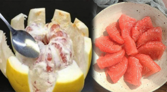 Dùng một chiếc thìa có thể lột vỏ bưởi nhanh gọn: Không đau tay, không làm nát múi