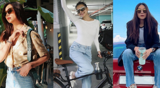 Thanh Hằng U40 vẫn cân đẹp các kiểu quần jeans theo phong cách xì tin rất đáng học hỏi