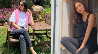Hà Tăng chỉ trung thành với một kiểu quần jeans nhưng vẫn sang chảnh và sành điệu