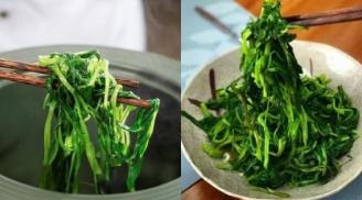 4 cách luộc rau muống xanh giòn, không bao giờ bị thâm: Mở vung hay đậy vung đều được