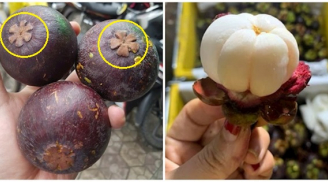 Muốn mua măng cụt ngon cứ nhìn vào 1 chỗ trên vỏ, đảm bảo ngọt lịm, không bị hỏng