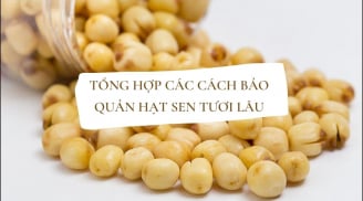 4 mẹo bảo quản hạt sen tươi đúng chuẩn, để cả năm vẫn thơm bùi, không lo thâm sượng