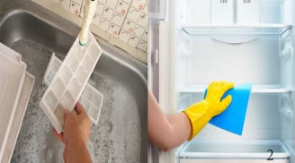 Lau tủ lạnh ố vàng lâu ngày đừng chỉ dùng nước lã, thêm thứ này vào sau 5 phút tủ sáng bóng ngay