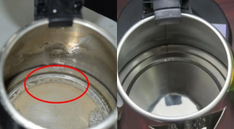 Ấm đun nước đầy cặn bẩn, thả thứ này vào đun sôi, cặn dày cũng tự bong sạch