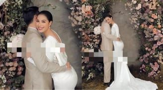 Hé lộ ảnh cưới của Phạm Hương và ông xã, chân dung chú rể sắp được công bố