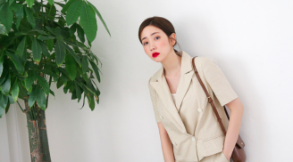 4 cách biến tấu áo blazer cộc tay mùa hè của gái Hàn, ai nhìn cũng muốn học theo