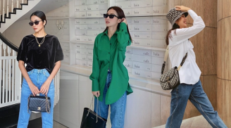 Kiểu quần jeans hack dáng hiệu quả hơn quần ống rộng mà được sao Việt ưu ái