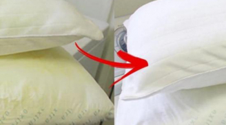 Ruột gối ngả vàng: Không cần vò rã tay, chỉ cần làm 3 bước này là sạch tinh như mới