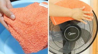 Ban đêm đặt 1 chiếc khăn ướt lên quạt: Mẹo nhỏ nhưng nhà nào cũng cần, giúp giảm nửa tiền điện hàng tháng