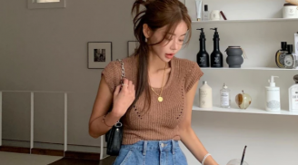 Áo len tăm hot không kém áo thun trong mùa hè này, mix đồ siêu sang xịn mịn