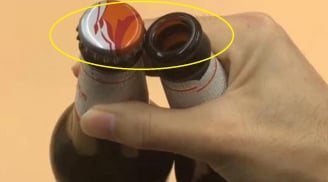 Nắp chai bia có 1 'cơ chế nhỏ': Một đứa trẻ cũng có thể mở mà không cần dụng cụ mở nắp chai
