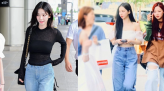 Karina (aespa) bật mí chiêu diện quần jeans tôn dáng triệt để, còn khoe được vòng eo 'con kiến' gợi cảm
