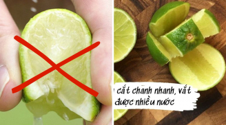 Cách vắt chanh được nhiều nước nhất: Đừng bổ ngang quả chanh, 98% mọi người đều làm sai