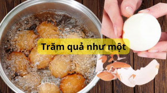 Cho thêm thứ này vào luộc trứng, trăm quả như một dóc vỏ bóng mịn bóc nhanh không nứt vỡ