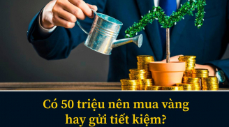 Có 50 triệu đồng, nên mua vàng hay gửi tiết kiệm thì sinh lời tốt hơn?