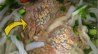 Thịt bò có màu sắc óng ánh như 7 sắc cầu vồng có ăn được không?