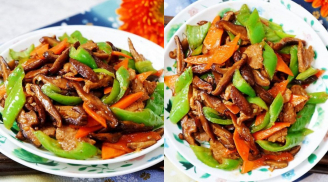 Thịt thăn heo thường bị chê “khô như ngói”, xào cách này vừa mềm thơm vừa đậm đà, ăn hoài không chán