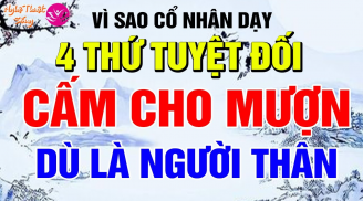 Dân gian nói: 'Tứ diệt vong' không cho mượn, thứ nhất là nôi, thứ hai là ấm thuốc, 2 thứ còn lại là gì?