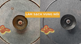 Vung nồi bám đầy mỡ, làm theo cách này chỉ vài phút là cặn bẩn bong ra, vung nồi sáng sạch như mới