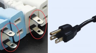 Tại sao phích cắm dẹt có hai lỗ tròn? Công dụng đặc biệt của nó mà nhiều người không biết