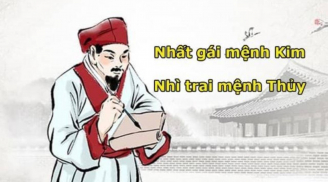 Dân gian có câu: 'Nhất gái mệnh Kim, nhì trai mệnh Thủy', vì sao lại như thế?