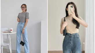 4 mẹo làm mới quần jeans ống rộng giúp nàng ghi điểm phong cách