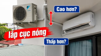 Cục nóng điều hòa nên lắp cao hay thắp hơn so với giàn lạnh?