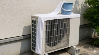 Trời nắng như đổ lửa, đặt thứ này lên cục nóng điều hòa giúp máy mát sâu lại nhẹ tiền điện