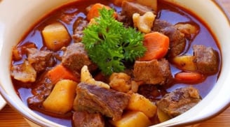 Cách hầm thịt bò sốt vang ngon
